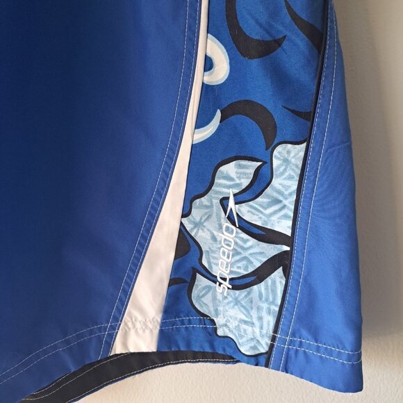 Speedo Mens Swim Trunks XL Board Shorts mesh Lined Drawstring - Picture 3 of 12